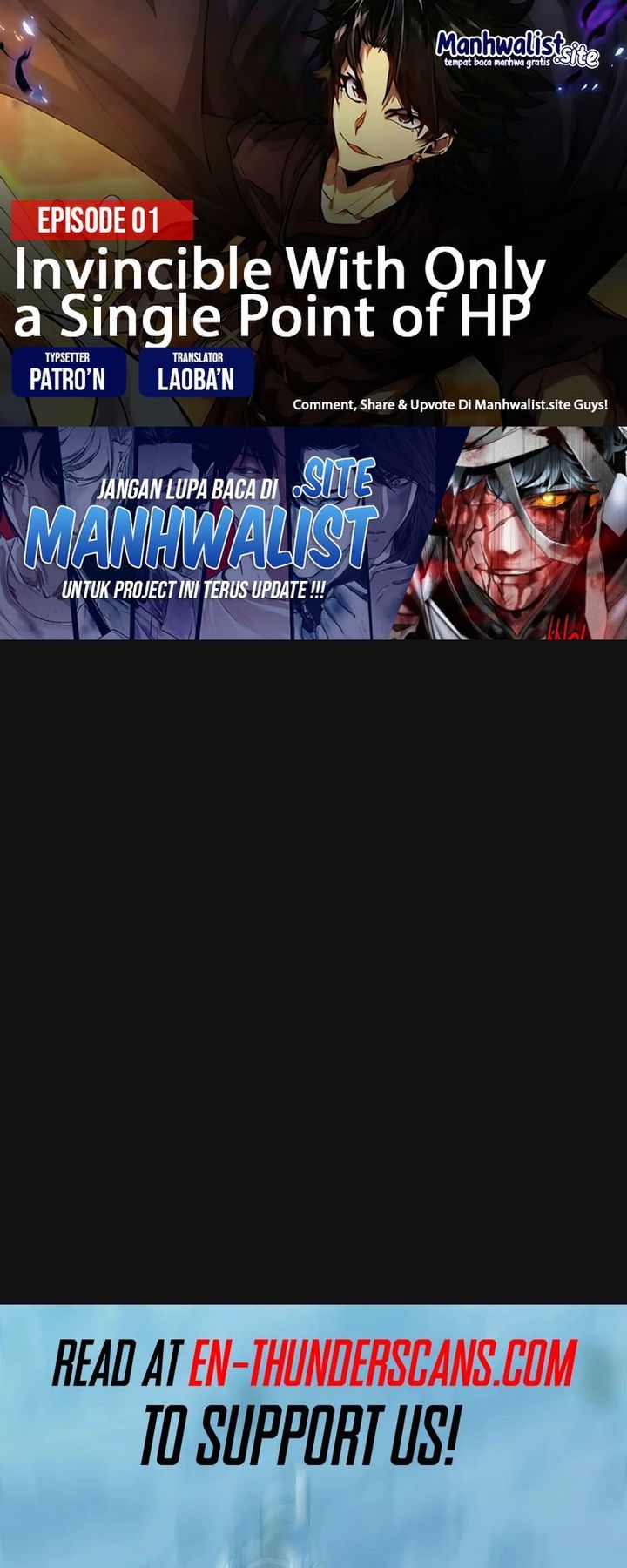 Invincible With Only a Single Point of HP Chapter 01 Gambar 1
