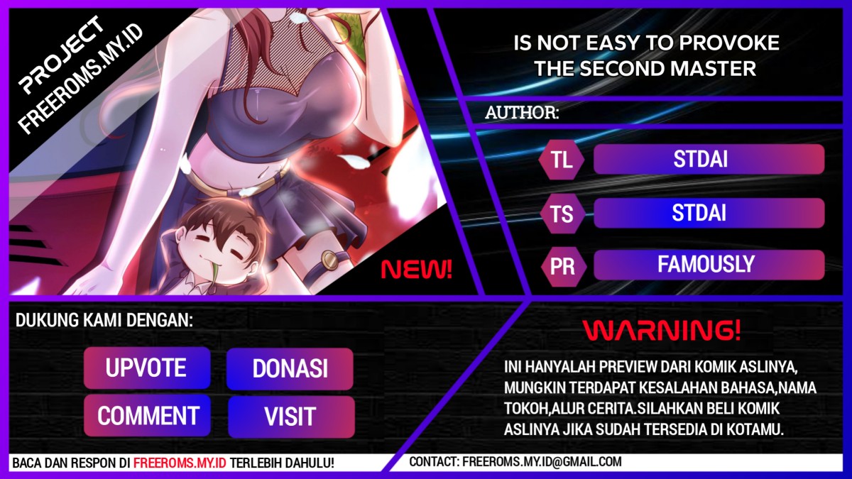 Is Not Easy To Provoke The Second Master Chapter 27 Gambar 1