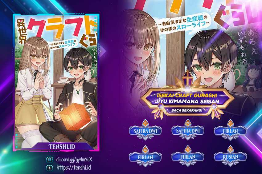Isekai Craft Gurashi Jiyu Kimamana Seisan Shoku no Honobono Slow Life Chapter 23 Gambar 1