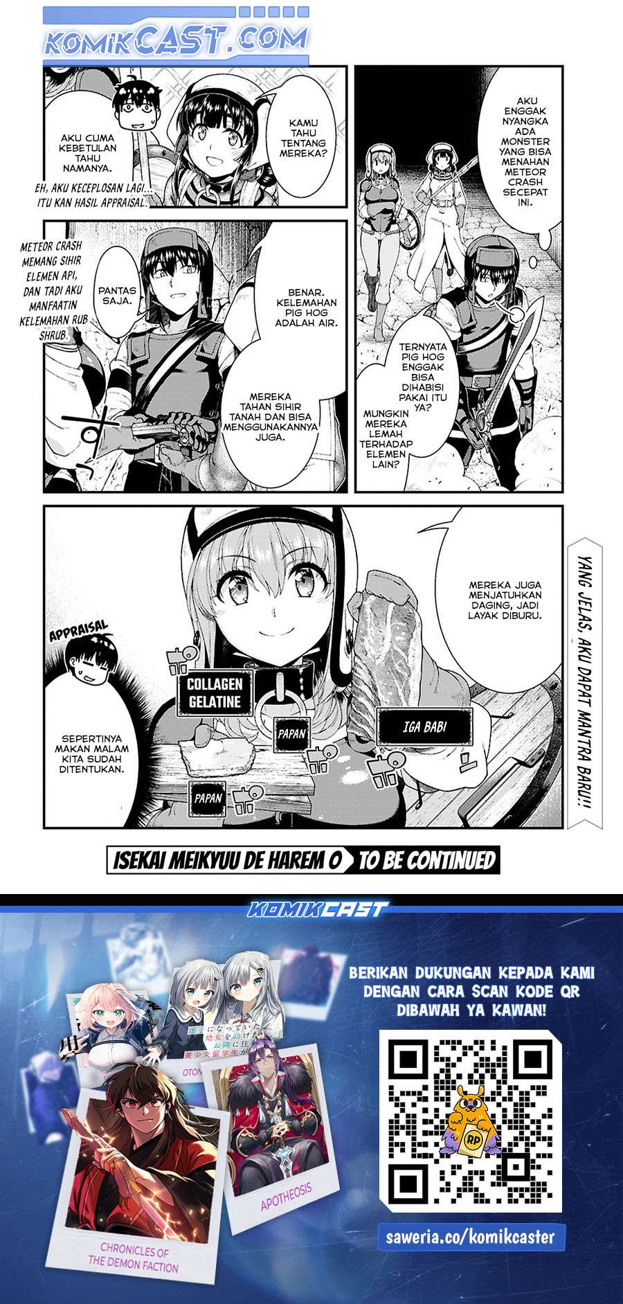 Isekai Meikyuu de Harem wo Chapter 90 Gambar 16