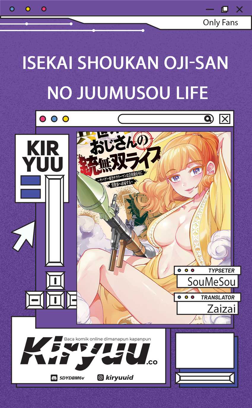 Isekai Shoukan Oji-san no Juumusou Life – Sabage Suki Salaryman wa Kaisha Owari ni Isekai e Chokki suru Chapter 51 Gambar 1