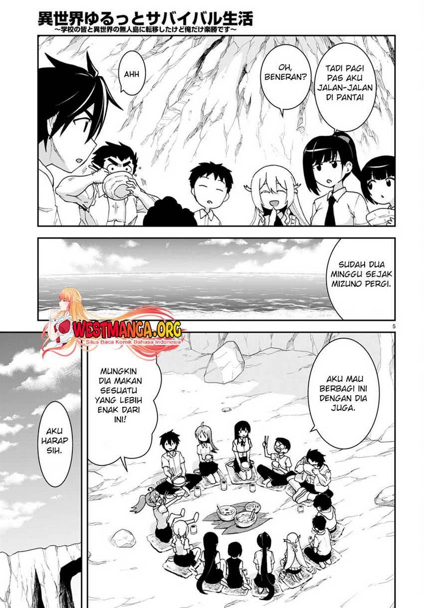 Isekai Yurutto Survival Seikatsu: Gakkou no Minna to Isekai no Mujintou ni Tenishitakedo Ore Dake Rakushou desu Chapter 22 Gambar 8