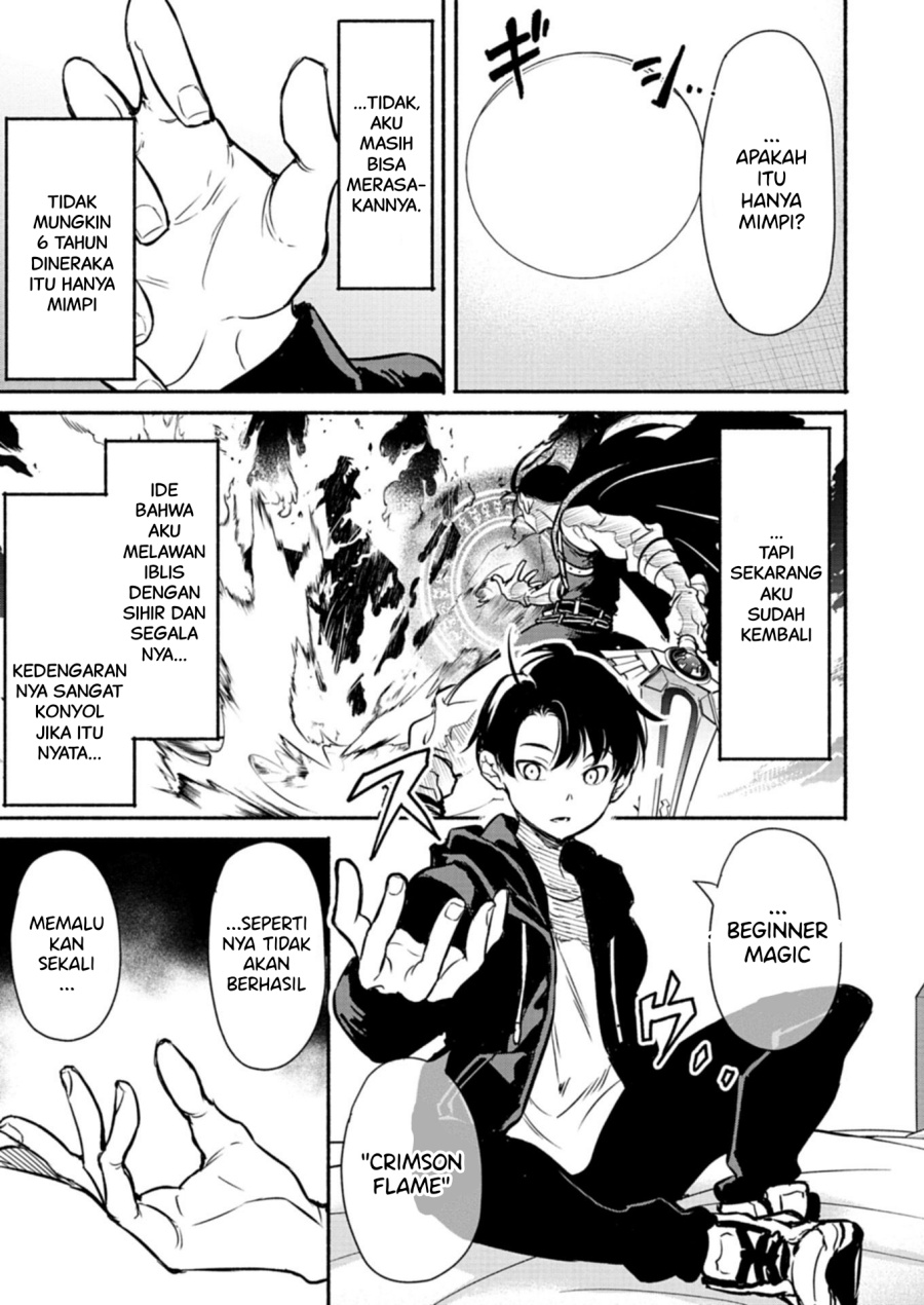 Isekai kara Kikan Shitara Chikyuu mo Kanari Fantajii Deshita. Ato, Makeheroin-domo Kocchi Minna. Chapter 01 Gambar 18