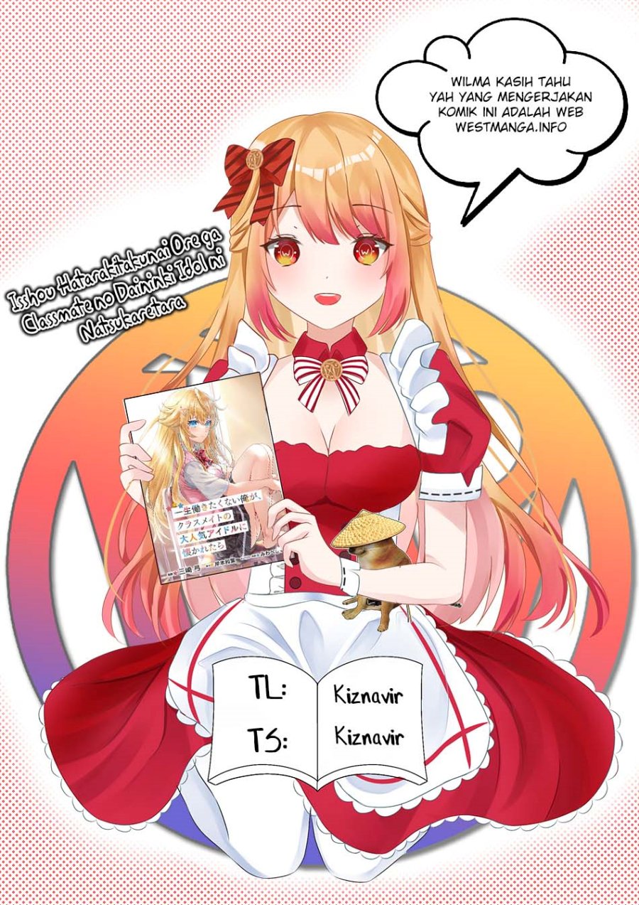 Isshou Hatarakitakunai Ore ga Classmate no Daininki Idol ni Natsukaretara Chapter 05 Gambar 2