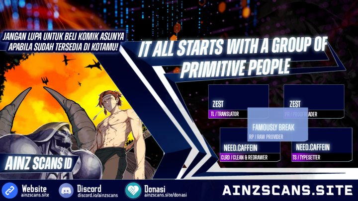 It All Starts With A Group Of Primitive People Chapter 49 Gambar 1
