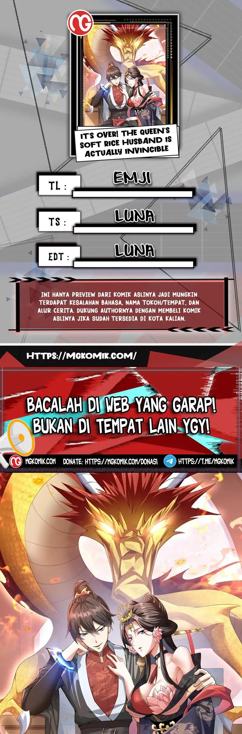 It’s Over! The Queen’s Soft Rice Husband is Actually Invincible Chapter 38 Gambar 1