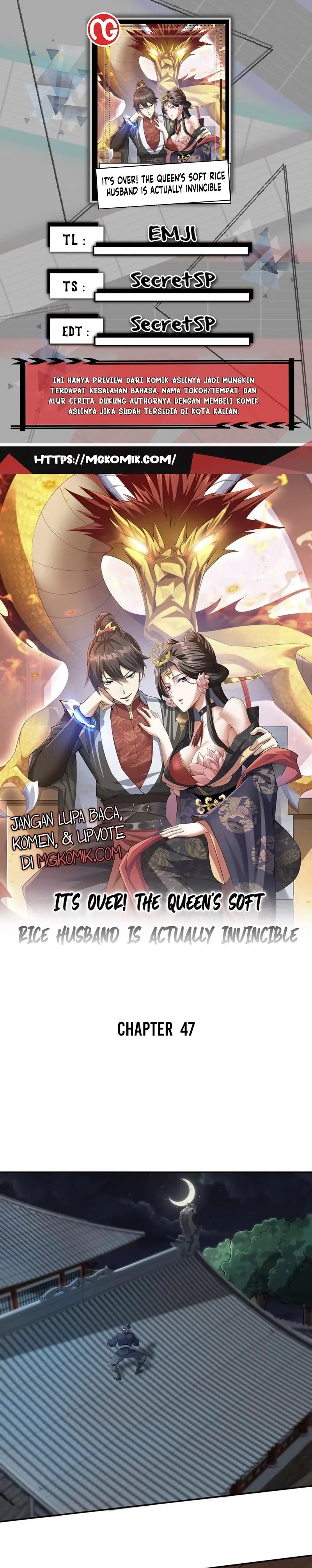 It’s Over! The Queen’s Soft Rice Husband is Actually Invincible Chapter 47 Gambar 1