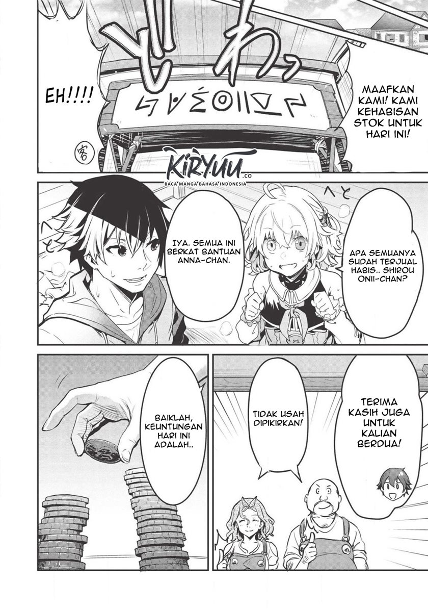 Itsu Demo Jitaku ni Kaereru Ore wa, Isekai de Gyoushoujin o Hajimemashita Chapter 04 Gambar 13