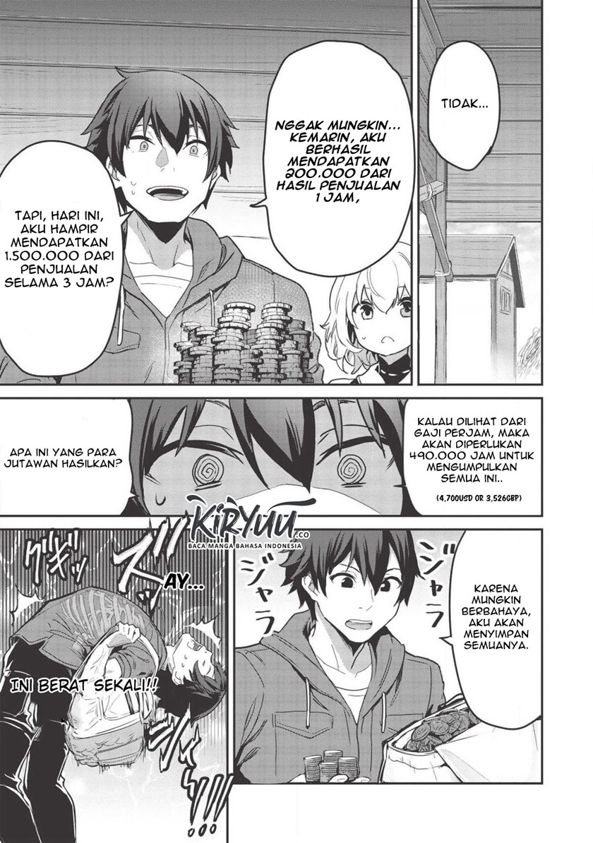 Itsu Demo Jitaku ni Kaereru Ore wa, Isekai de Gyoushoujin o Hajimemashita Chapter 04 Gambar 14