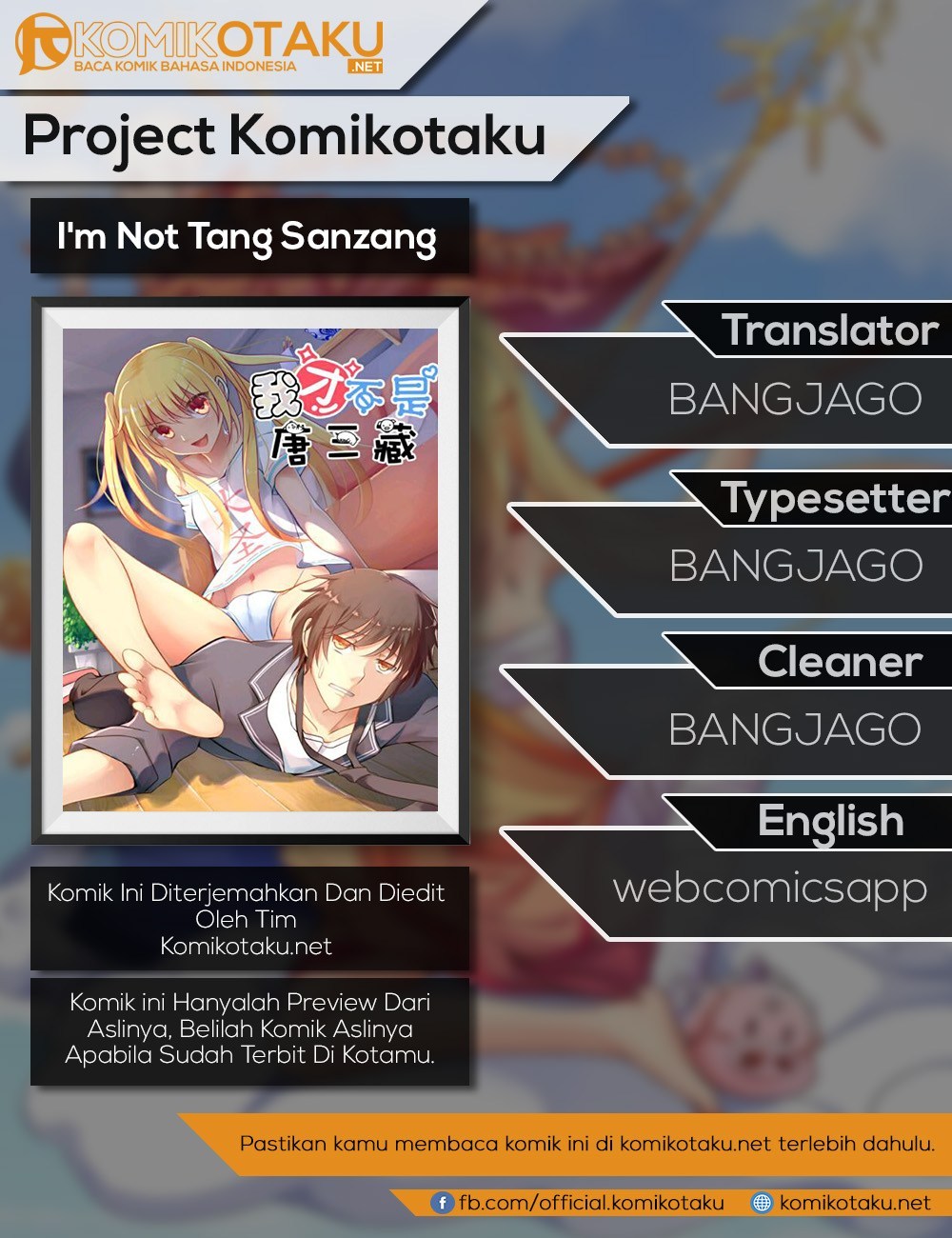 I’m Not Tang Sanzang Chapter 01 Gambar 1