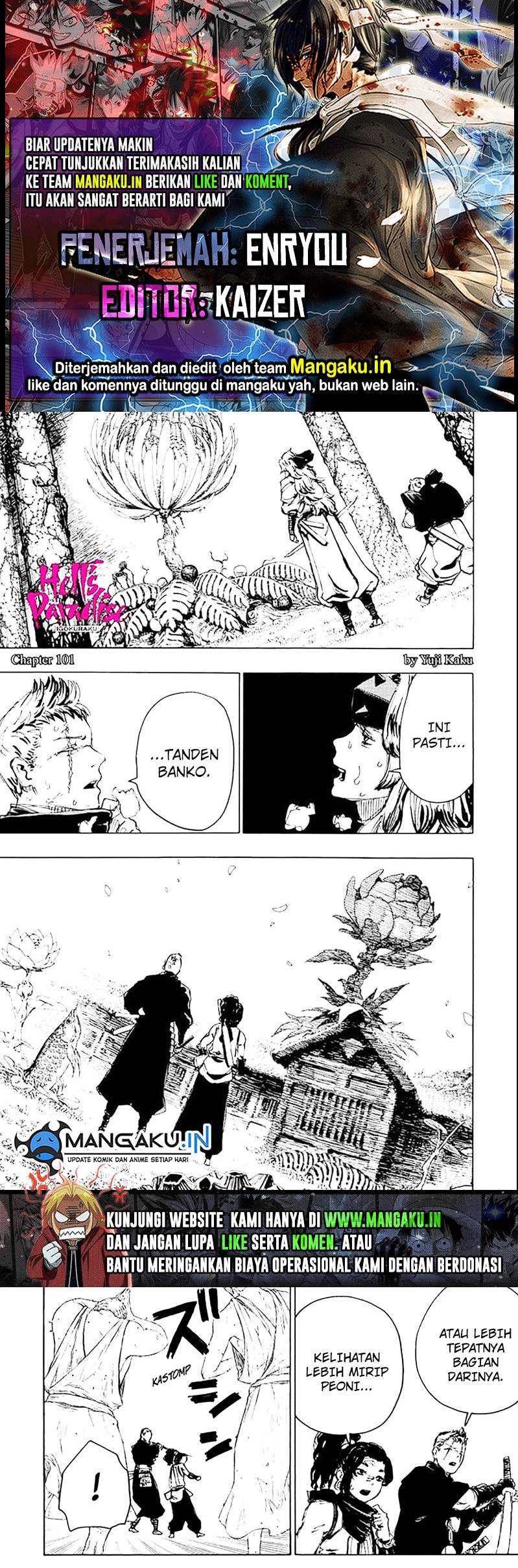 Jigokuraku Chapter 101 Gambar 1