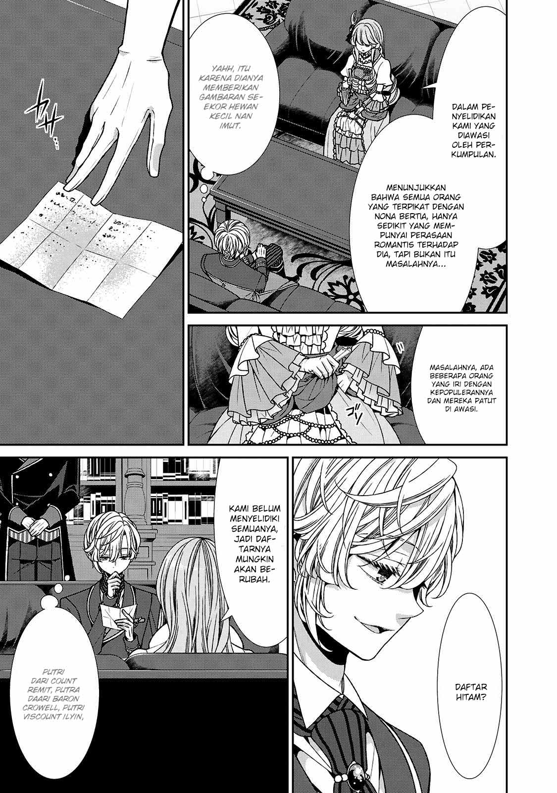 Jishou Akuyaku Reijou na Konyakusha no Kansatsu Kiroku Chapter 07 Gambar 16