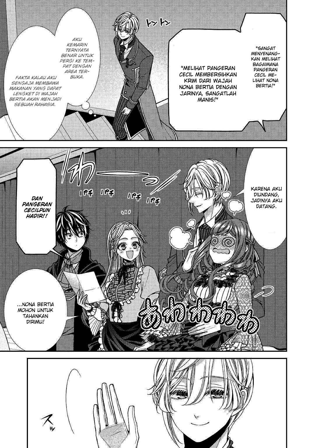 Jishou Akuyaku Reijou na Konyakusha no Kansatsu Kiroku Chapter 15 Gambar 24