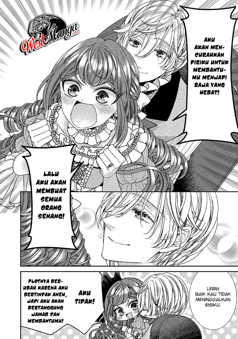 Jishou Akuyaku Reijou na Konyakusha no Kansatsu Kiroku Chapter 28 Gambar 29