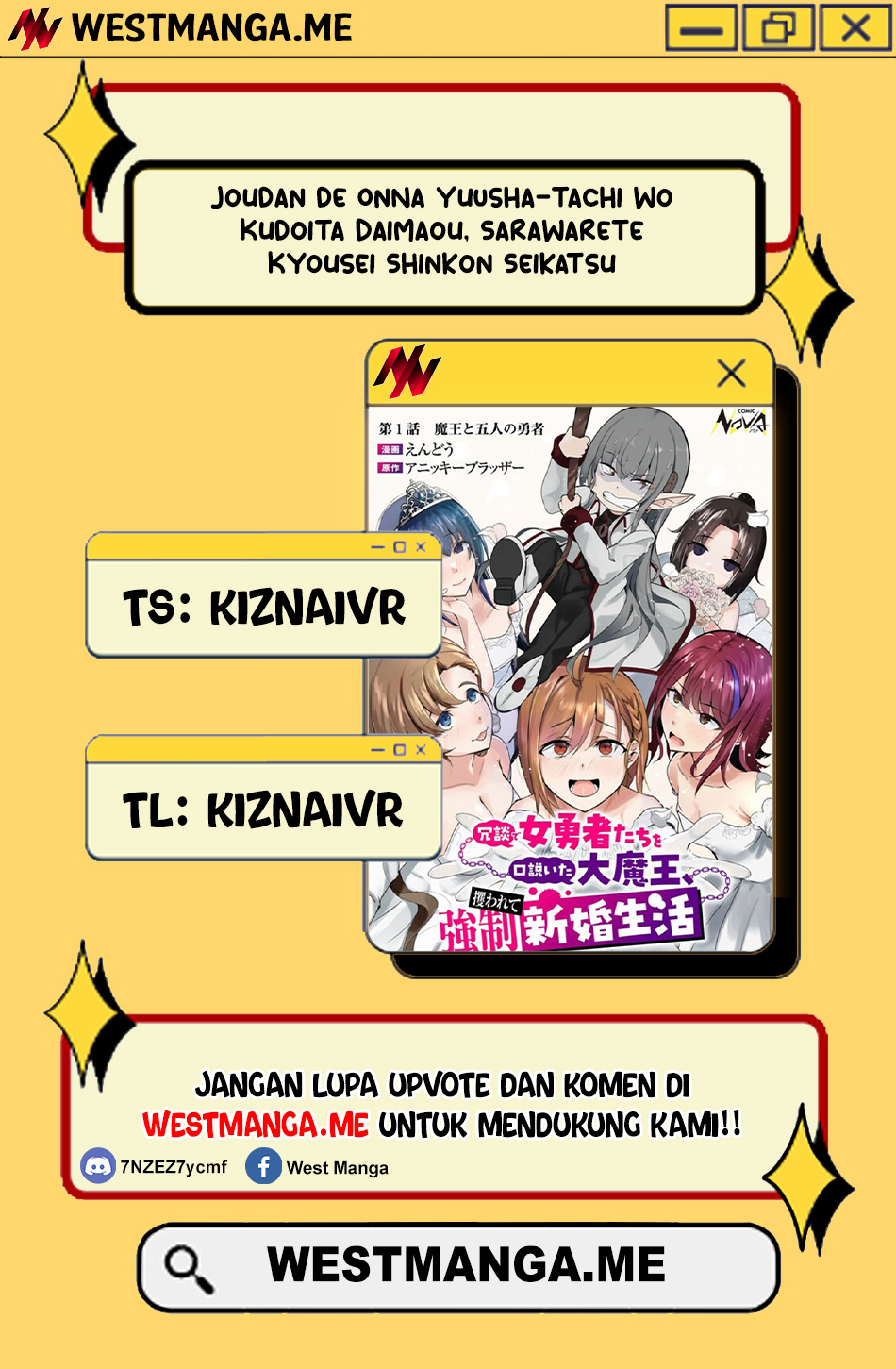 Joudan de Onna Yuusha-tachi wo Kudoita Daimaou, Sarawarete Kyousei Shinkon Seikatsu Chapter 03 Gambar 1