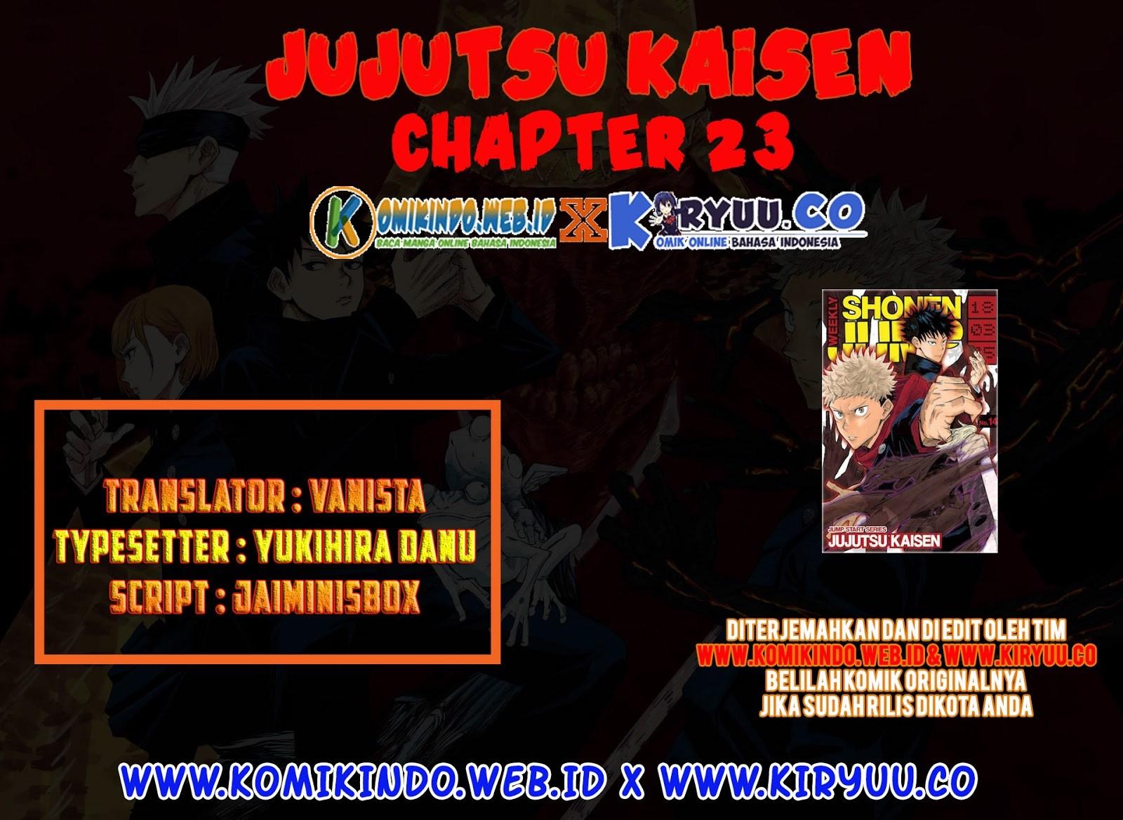 Jujutsu Kaisen Chapter 23 Gambar 1