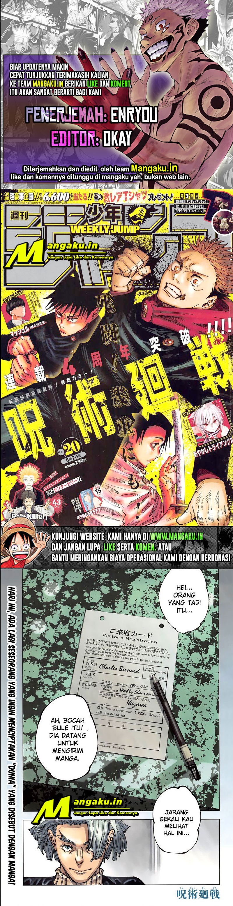 Jujutsu Kaisen Chapter 181 Gambar 1