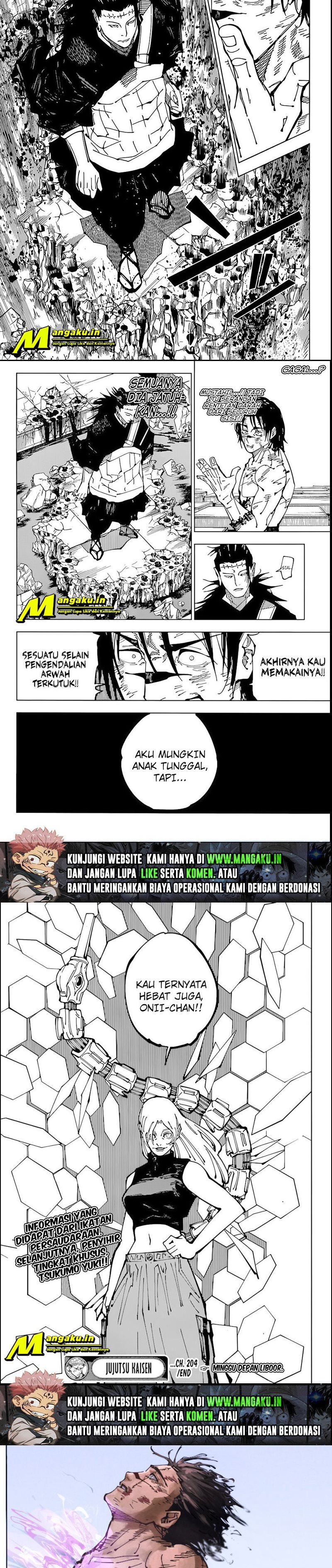Jujutsu Kaisen Chapter 204 Gambar 6
