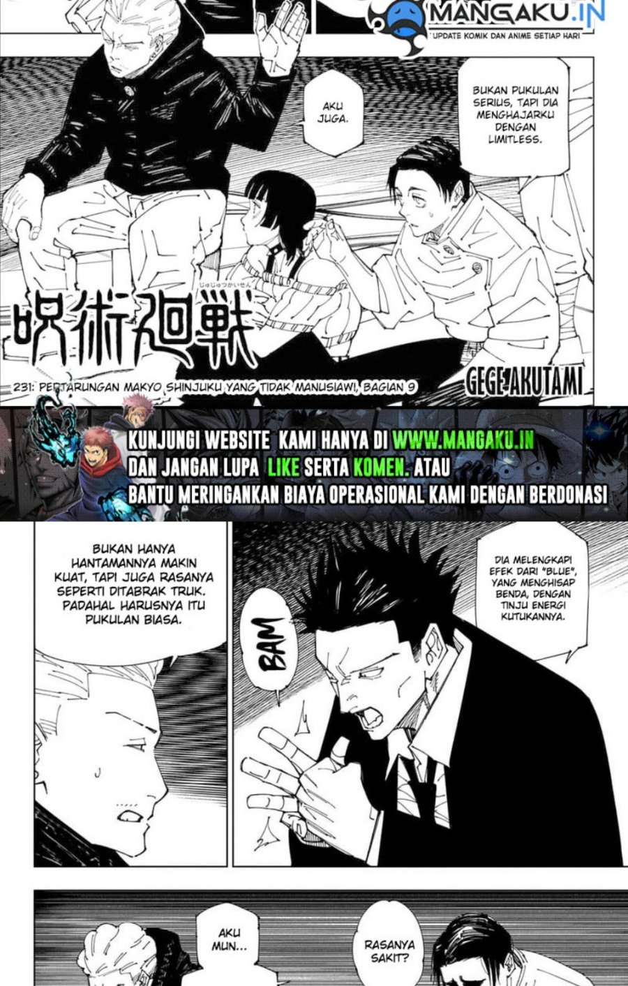 Jujutsu Kaisen Chapter 231 Gambar 2