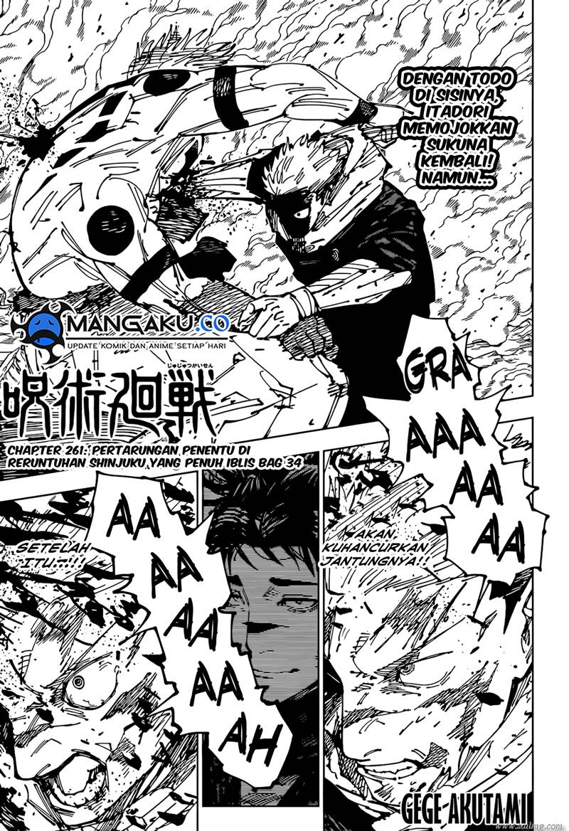 Jujutsu Kaisen Chapter 261 Gambar 2