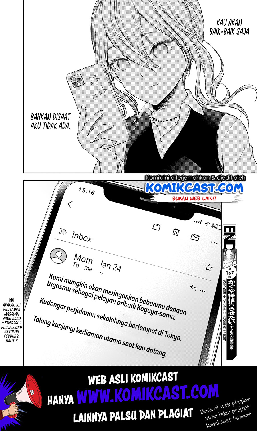 Kaguya-sama wa Kokurasetai: Tensai-tachi no Renai Zunousen Chapter 177 Gambar 19