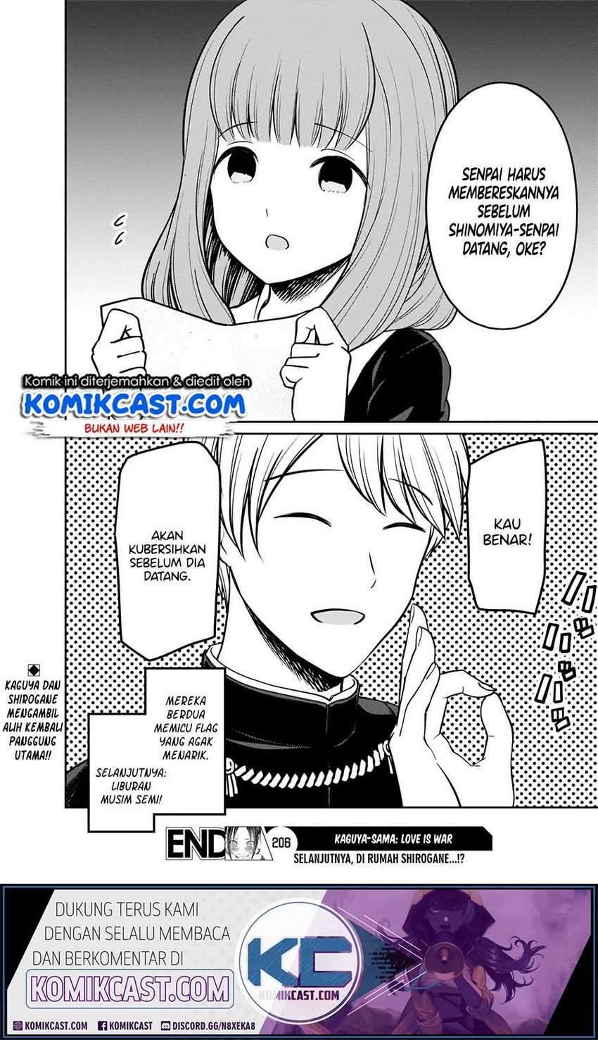 Kaguya-sama wa Kokurasetai: Tensai-tachi no Renai Zunousen Chapter 206 Gambar 19