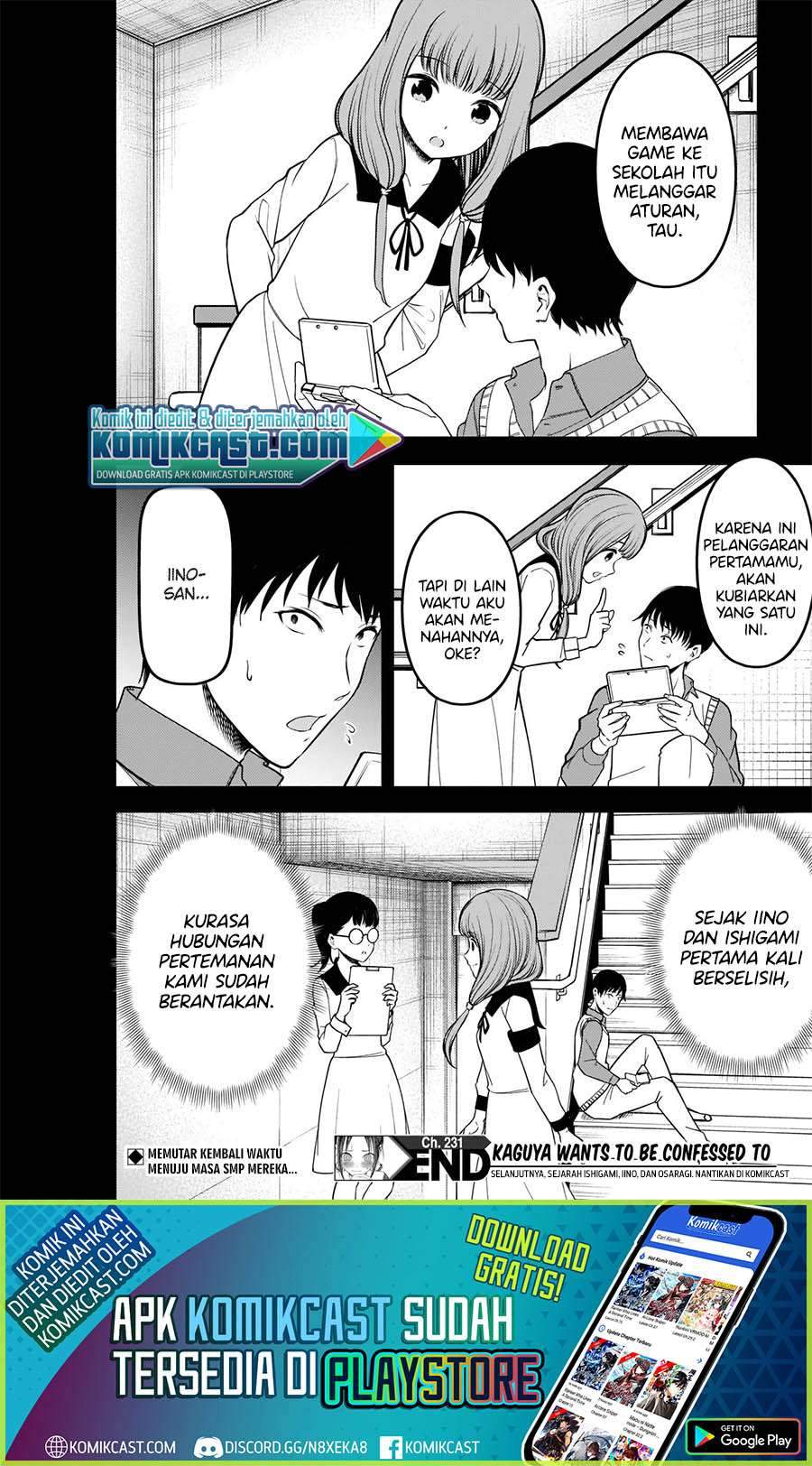 Kaguya-sama wa Kokurasetai: Tensai-tachi no Renai Zunousen Chapter 231 Gambar 19