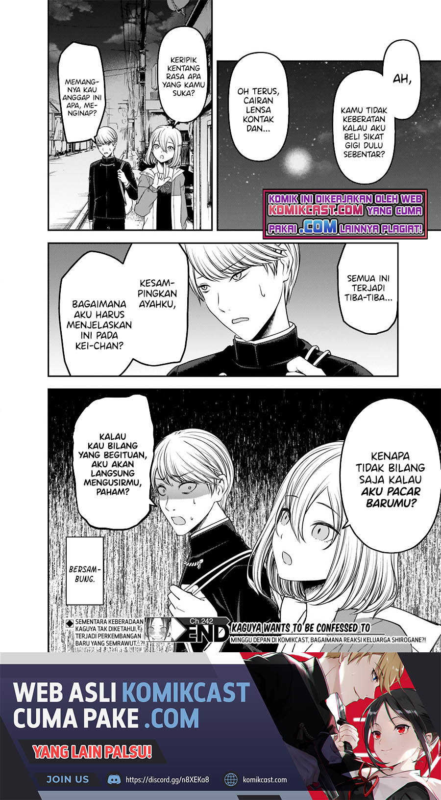 Kaguya-sama wa Kokurasetai: Tensai-tachi no Renai Zunousen Chapter 242 Gambar 19