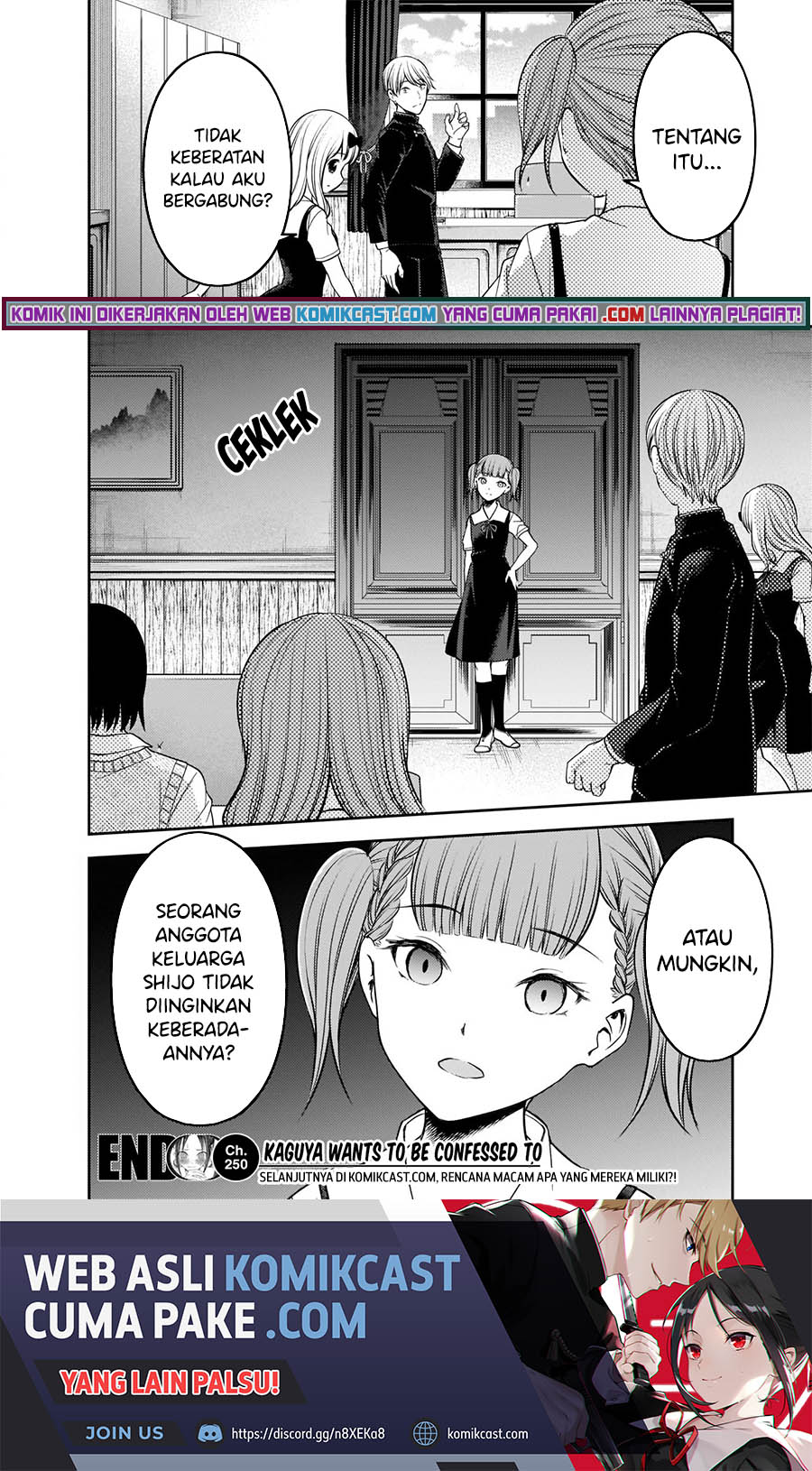Kaguya-sama wa Kokurasetai: Tensai-tachi no Renai Zunousen Chapter 250 Gambar 19