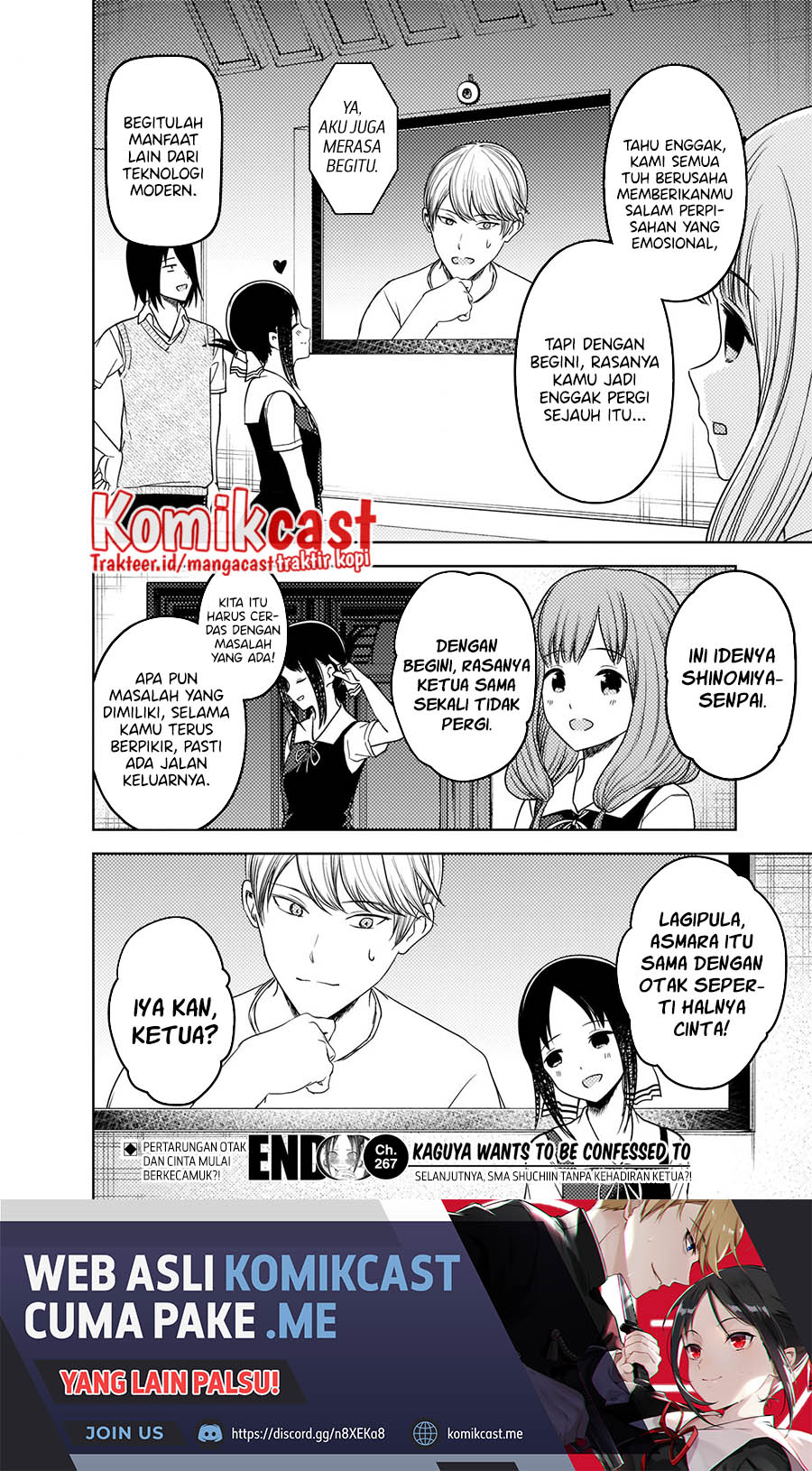 Kaguya-sama wa Kokurasetai: Tensai-tachi no Renai Zunousen Chapter 267 Gambar 21
