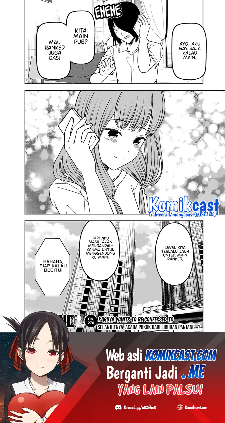 Kaguya-sama wa Kokurasetai: Tensai-tachi no Renai Zunousen Chapter 270 Gambar 19