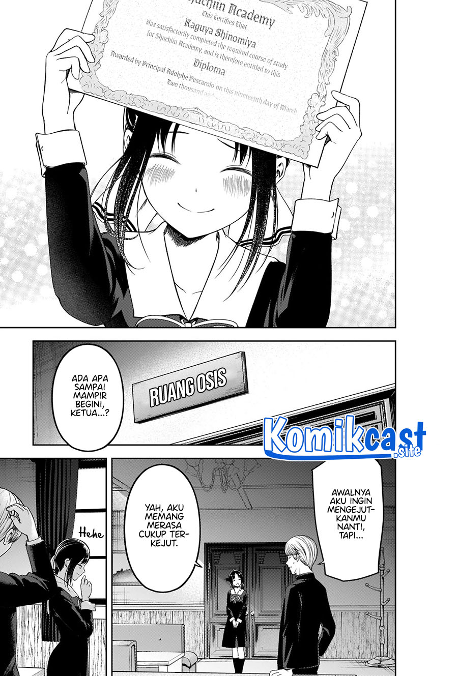 Kaguya-sama wa Kokurasetai: Tensai-tachi no Renai Zunousen Chapter 281 END Gambar 11