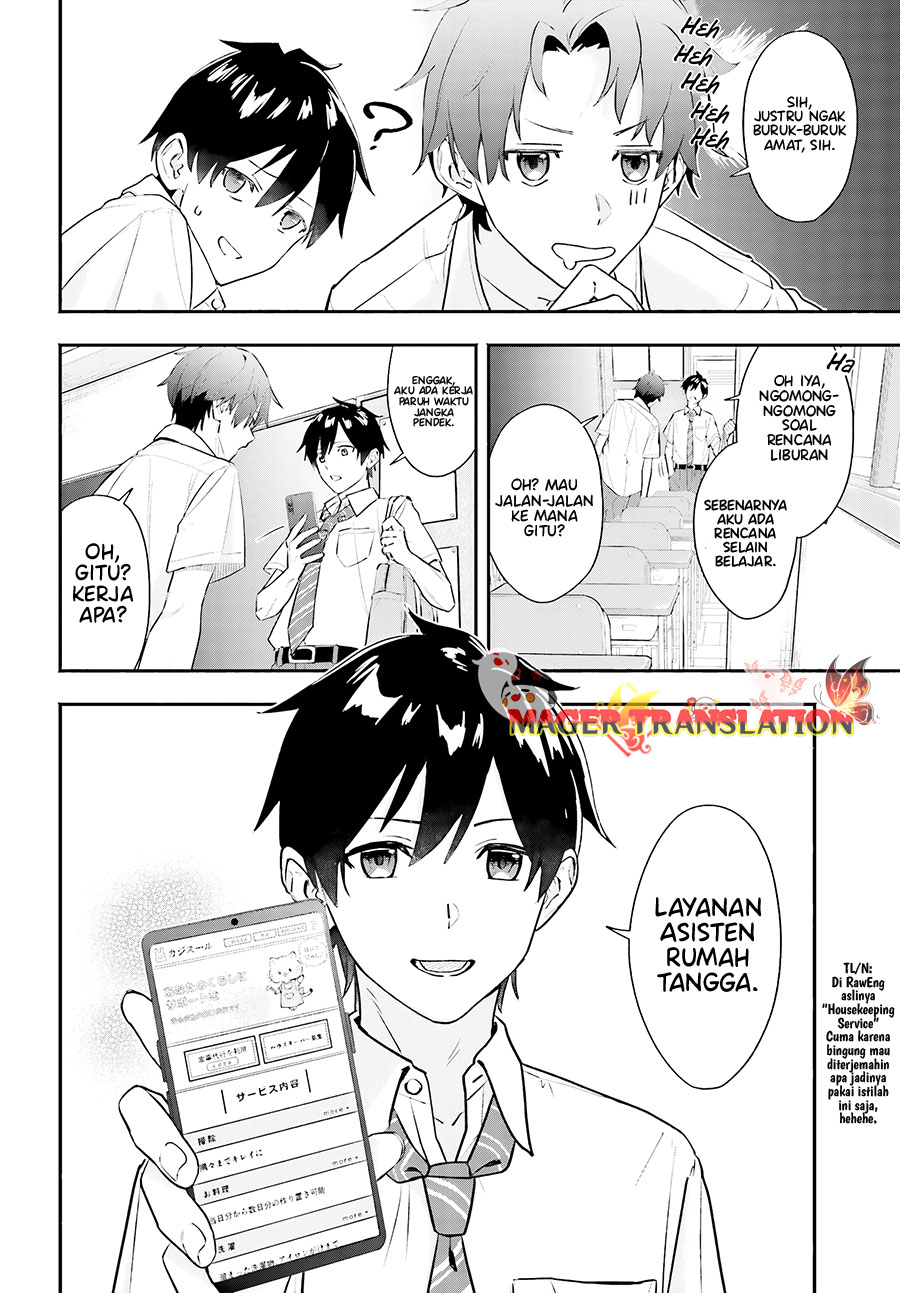 Kajidaikou no Arbeit wo Hajimetara Gakuen Ichi no Bishoujo no Kazoku ni Kiniirarechaimashita Chapter 01 Gambar 8