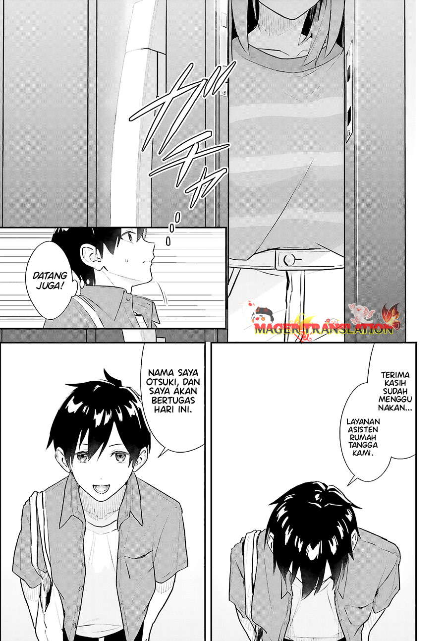 Kajidaikou no Arbeit wo Hajimetara Gakuen Ichi no Bishoujo no Kazoku ni Kiniirarechaimashita Chapter 01 Gambar 19