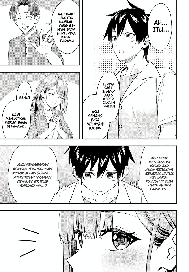 Kajidaikou no Arbeit wo Hajimetara Gakuen Ichi no Bishoujo no Kazoku ni Kiniirarechaimashita Chapter 05 Gambar 33