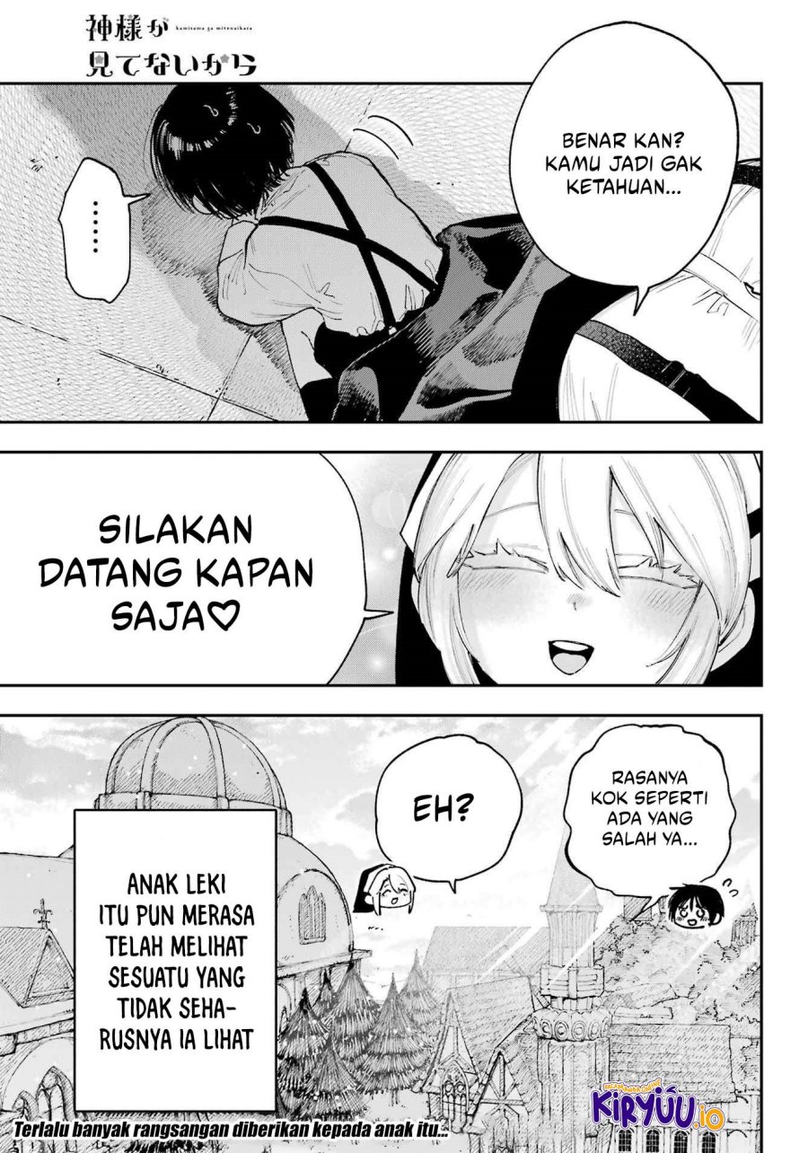 Kami-sama ga Mitenai kara Chapter 12.5 Gambar 8