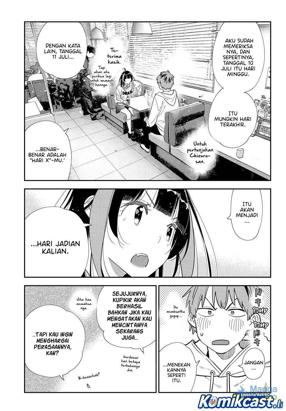 Kanojo, Okarishimasu Chapter 392 Gambar 4