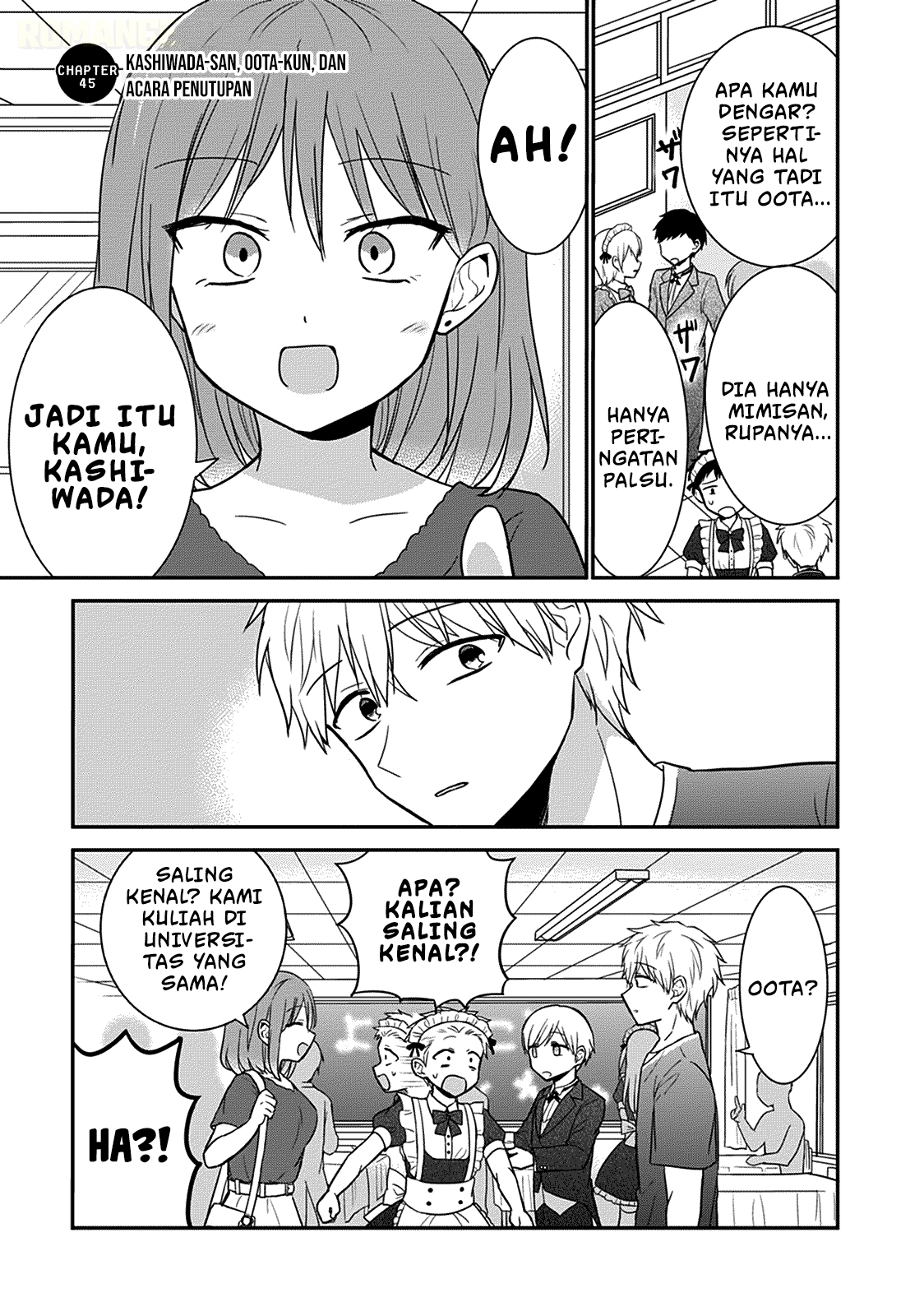 Kao ni denai Kashiwada-san to Kao ni deru Ota-kun Chapter 45 Gambar 2