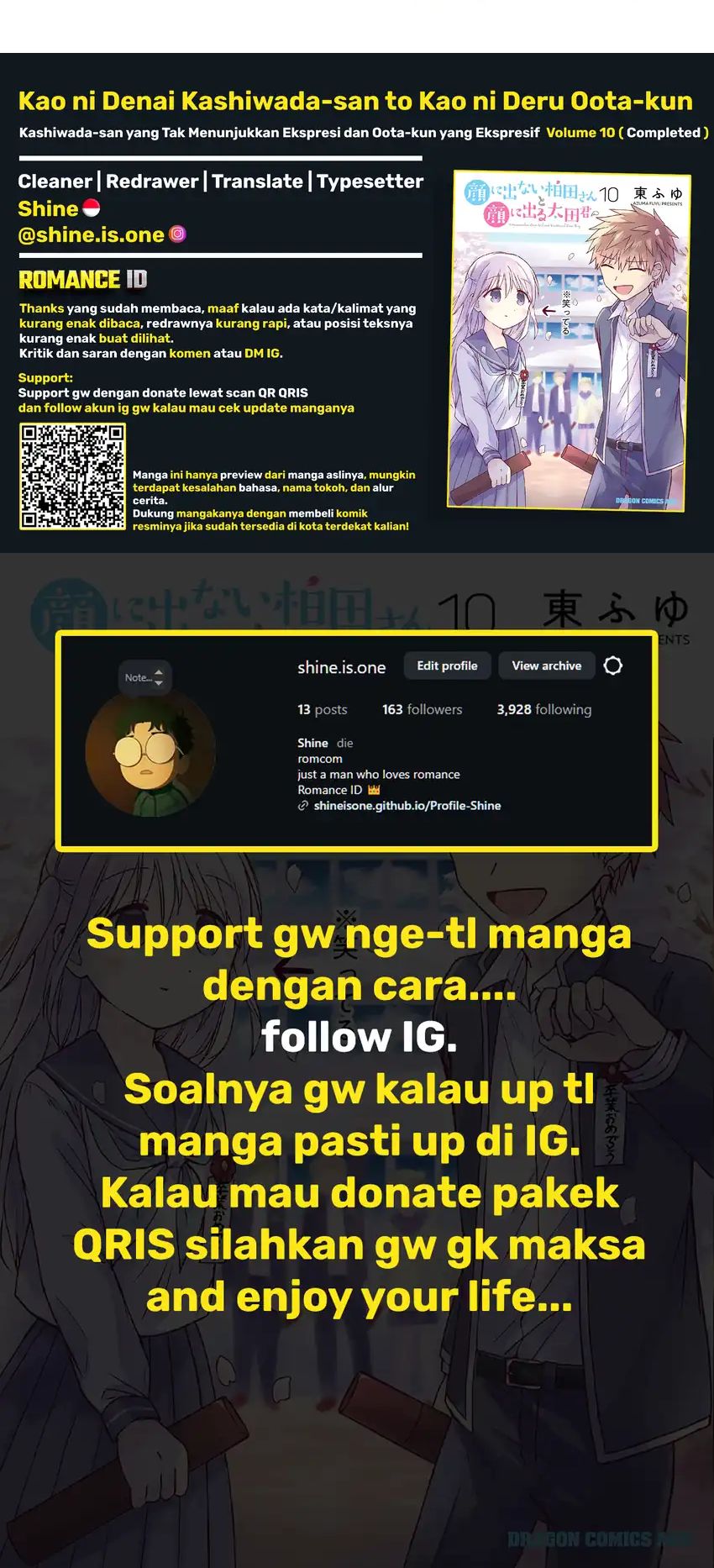 Kao ni denai Kashiwada-san to Kao ni deru Ota-kun Chapter 119 Gambar 3