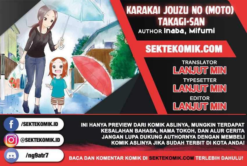 Karakai Jouzu no (Moto) Takagi-san Chapter 90 Gambar 1