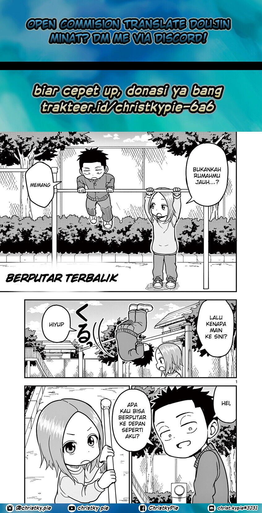 Karakai Jouzu no (Moto) Takagi-san Chapter 128 Gambar 1
