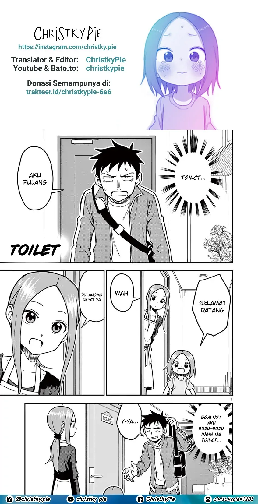Karakai Jouzu no (Moto) Takagi-san Chapter 134 Gambar 1