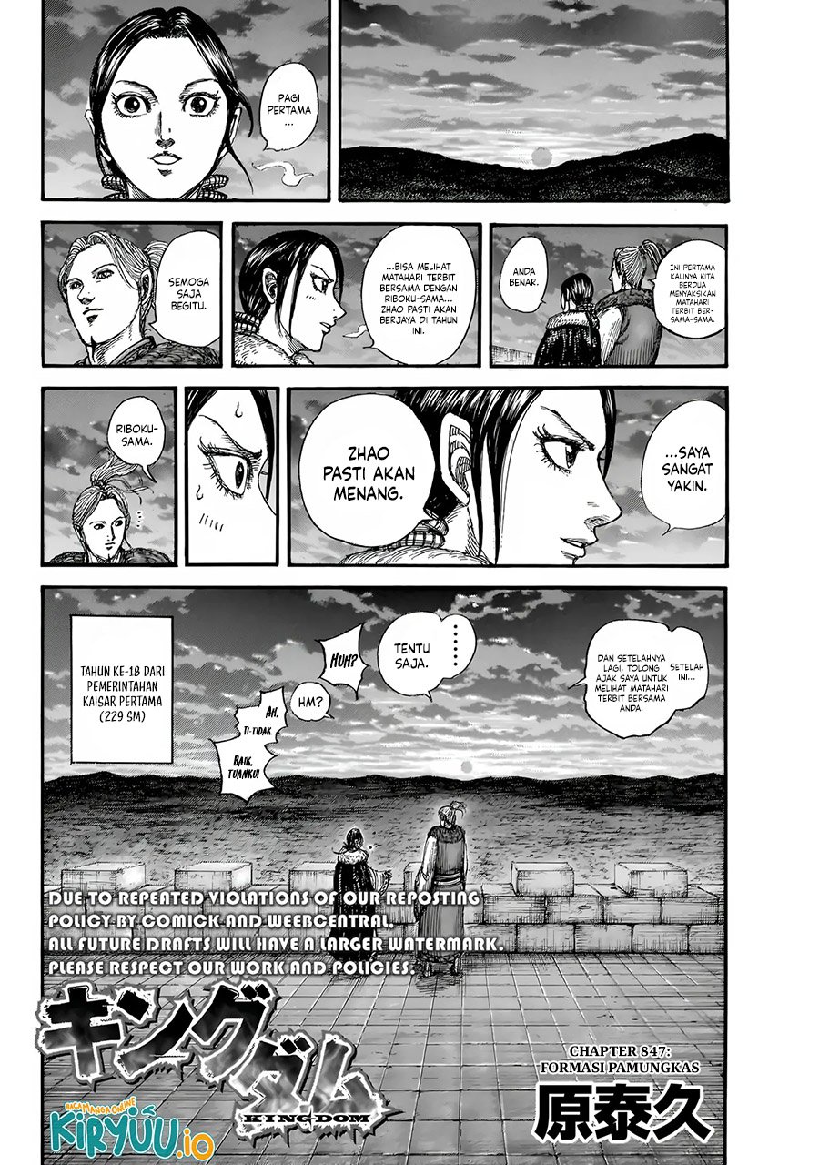 Kingdom Chapter 847 Gambar 5