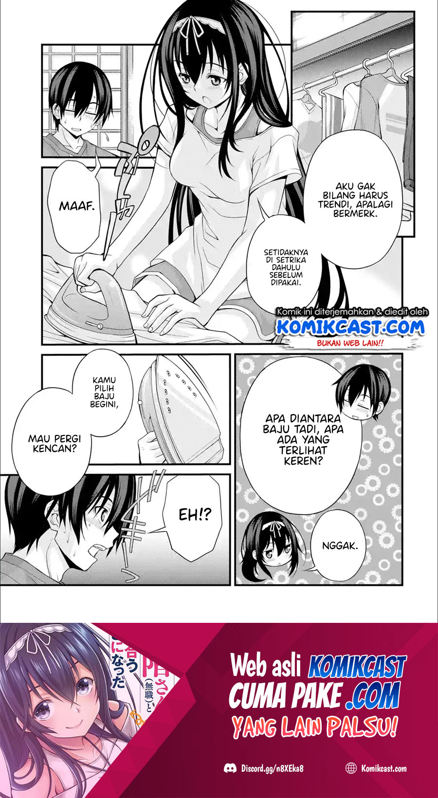Kirei na Kurokami no Takashina-san (Mushoku) to Tsukiau Koto ni Natta Chapter 08.3 Gambar 2