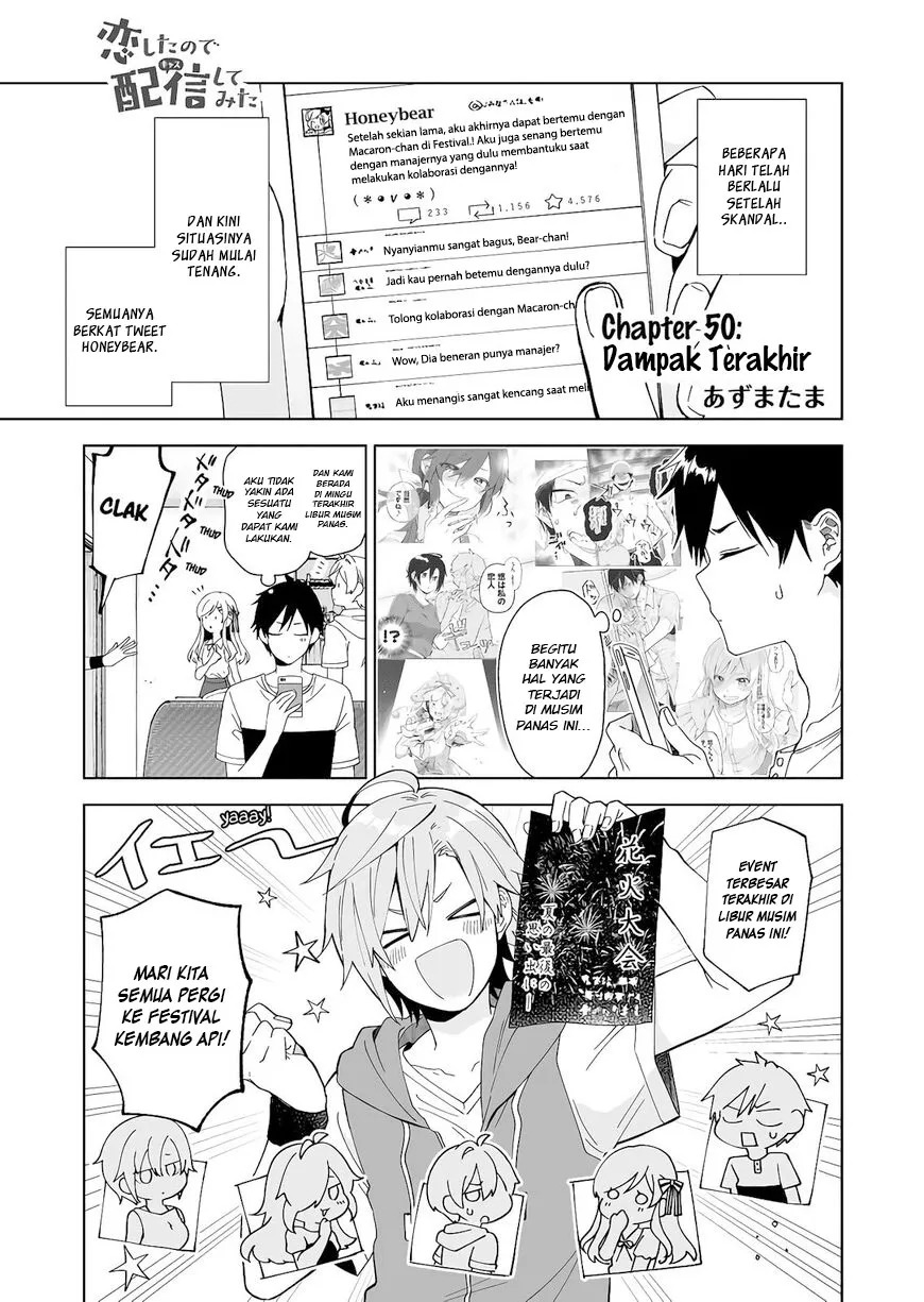 Koi Shita no de, Haishin Shite Mita Chapter 50 Gambar 2