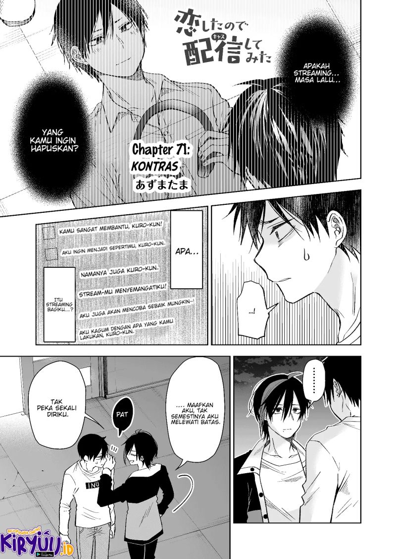 Koi Shita no de, Haishin Shite Mita Chapter 71 Gambar 2