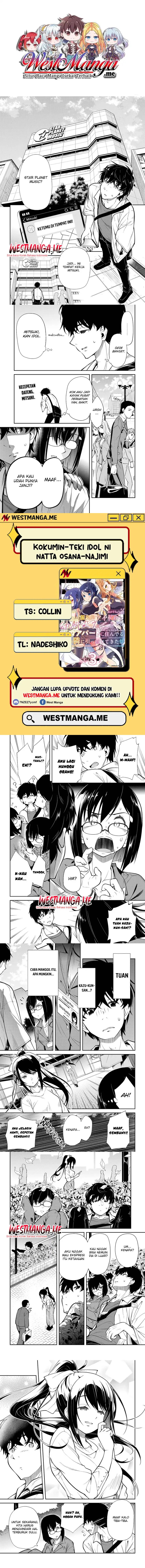 Kokuminteki Idol ni natta Osananajimi ga, Boro Apartment ni Sunderu Ore no Tonari ni Hikkoshite Kita Ken Chapter 04.2 Gambar 1