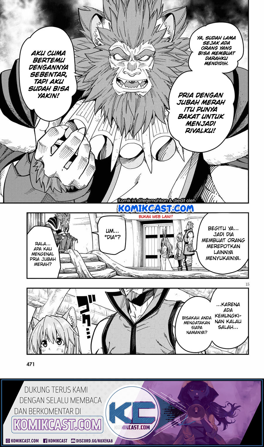 Konjiki no Moji Tsukai Chapter 76 Gambar 17