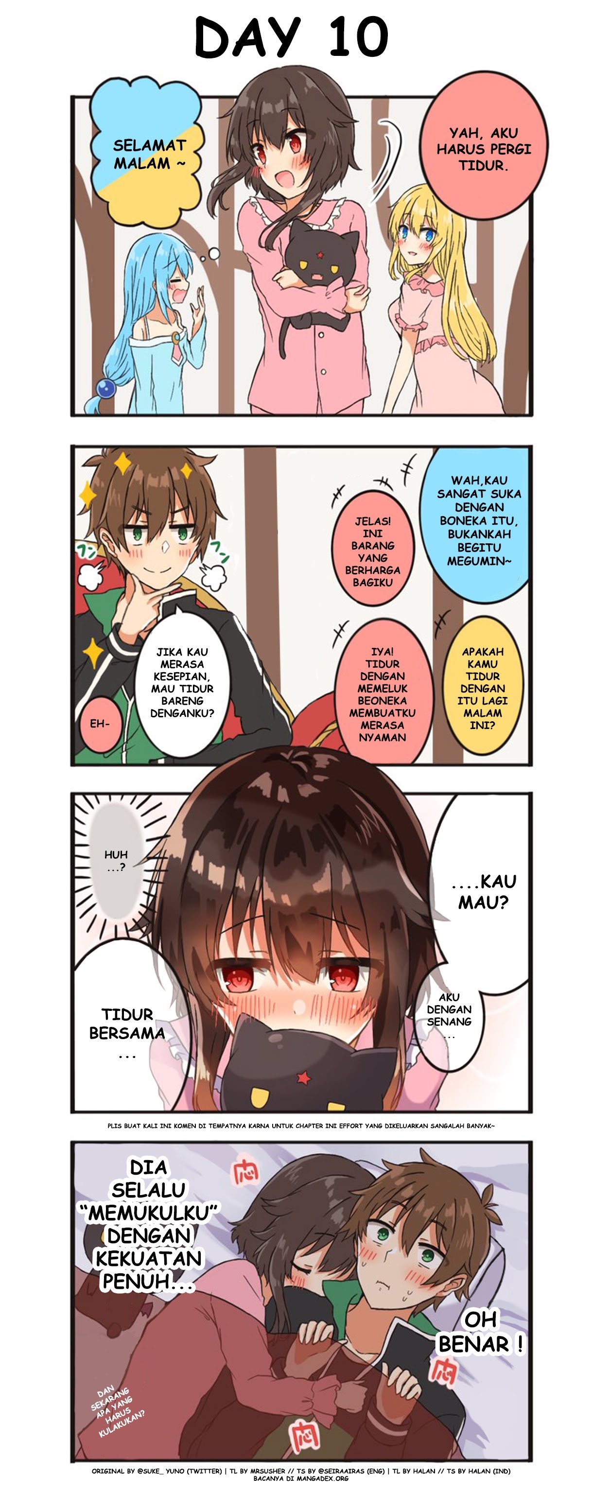 Kono Subarashii Sekai ni Shukufuku wo! – KazuMegu will get married in 100 days Chapter 10 Gambar 1