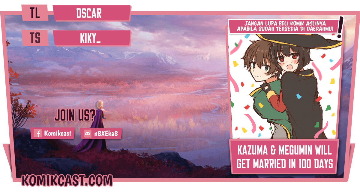 Kono Subarashii Sekai ni Shukufuku wo! – KazuMegu will get married in 100 days Chapter 25 Gambar 1